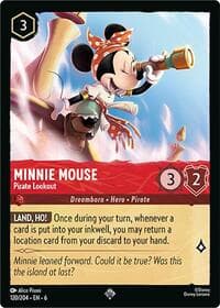 Minnie Mouse - Pirate Lookout - Azurite Sea - Disney Lorcana card