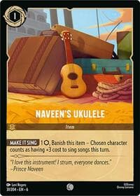 Naveen's Ukulele - Azurite Sea - Disney Lorcana card