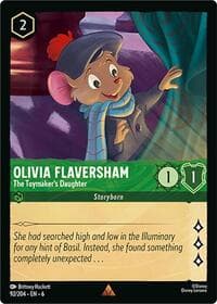 Olivia Flaversham - The Toymaker's Daughter - Azurite Sea - Disney Lorcana card