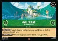 Owl Island - Secluded Entrance - Azurite Sea - Disney Lorcana card