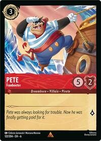 Pete - Freebooter - Azurite Sea - Disney Lorcana card