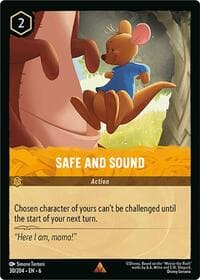 Safe and Sound - Azurite Sea - Disney Lorcana card