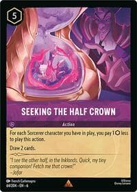 Seeking the Half Crown - Azurite Sea - Disney Lorcana card