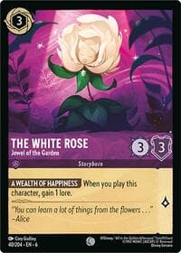 The White Rose - Jewel of the Garden - Azurite Sea - Disney Lorcana card
