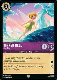 Tinker Bell - Fast Flier - Azurite Sea - Disney Lorcana card