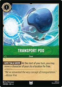 Transport Pod - Azurite Sea - Disney Lorcana card