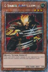 X-Saber Airbellum (Platinum Secret Rare) - Quarter Century Bonanza - YuGiOh card