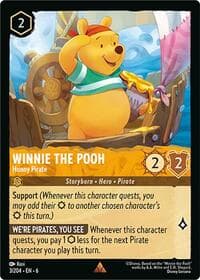 Winnie the Pooh - Hunny Pirate - Azurite Sea - Disney Lorcana card