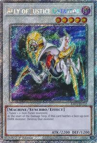 Ally of Justice Catastor (Platinum Secret Rare) - Quarter Century Bonanza - YuGiOh card