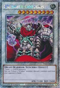 XX-Saber Gottoms (Platinum Secret Rare) - Quarter Century Bonanza - YuGiOh card