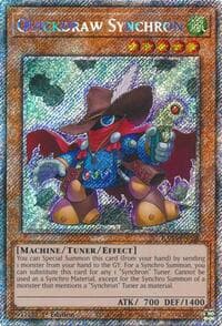 Quickdraw Synchron (Platinum Secret Rare) - Quarter Century Bonanza - YuGiOh card