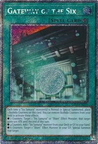 Gateway of the Six (Platinum Secret Rare) - Quarter Century Bonanza - YuGiOh card
