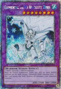 Elemental HERO Absolute Zero (Platinum Secret Rare) - Quarter Century Bonanza - YuGiOh card