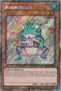 Ronintoadin (Platinum Secret Rare) - Quarter Century Bonanza - YuGiOh card