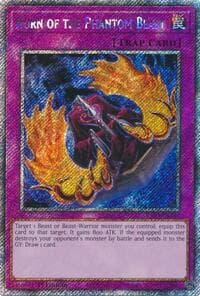 Horn of the Phantom Beast (Platinum Secret Rare) - Quarter Century Bonanza - YuGiOh card