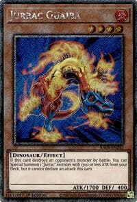 Jurrac Guaiba (Platinum Secret Rare) - Quarter Century Bonanza - YuGiOh card