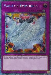 Vanity's Emptiness (Platinum Secret Rare) - Quarter Century Bonanza - YuGiOh card