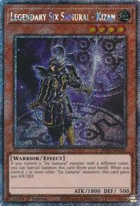 Legendary Six Samurai - Kizan (Platinum Secret Rare) - Quarter Century Bonanza - YuGiOh card