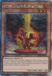 Burner, Dragon Ruler of Sparks (Quarter Century Secret Rare) - Quarter Century Bonanza - YuGiOh card