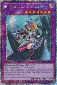 Dark Magician Girl the Dragon Knight (Platinum Secret Rare) - Quarter Century Bonanza - YuGiOh card