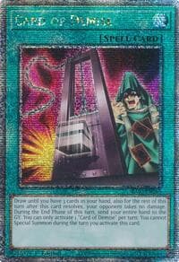 Card of Demise (Quarter Century Secret Rare) - Quarter Century Bonanza - YuGiOh card