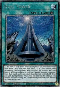 Duel Tower (Platinum Secret Rare) - Quarter Century Bonanza - YuGiOh card