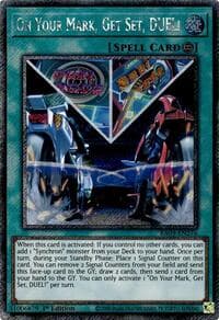On Your Mark, Get Set, DUEL! (Platinum Secret Rare) - Quarter Century Bonanza - YuGiOh card