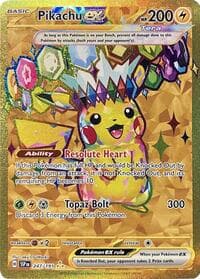 Pikachu ex - SV08: Surging Sparks - Pokemon card