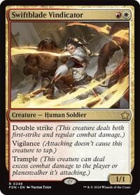 Swiftblade Vindicator (FDN) - Prerelease Cards - Magic: The Gathering card
