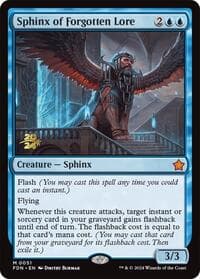 Sphinx of Forgotten Lore - Prerelease Cards - Magic: The Gathering card