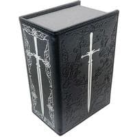 Book Type Synthetic Leather Deck Case - Holy Sword Emblem - Broccoli Deck Boxes - Deck Boxes card