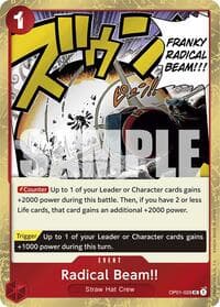 Radical Beam!! (Jolly Roger Foil) - Premium Booster -The Best- - One Piece Card Game card