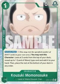 Kouzuki Momonosuke (Full Art) - Premium Booster -The Best- - One Piece Card Game card