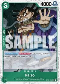 Raizo (Jolly Roger Foil) - Premium Booster -The Best- - One Piece Card Game card