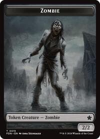 Zombie // Insect Doubled-Sided Token - Foundations - Magic: The Gathering card