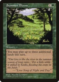 Summer Bloom - Visions - Magic: The Gathering card