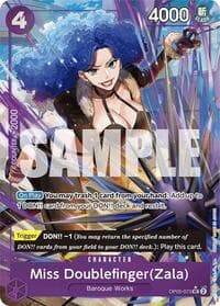 Miss Doublefinger(Zala) (Full Art) - Premium Booster -The Best- - One Piece Card Game card