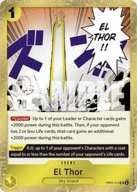 El Thor (Jolly Roger Foil) - Premium Booster -The Best- - One Piece Card Game card