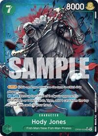 Hody Jones (Alternate Art) - Premium Booster -The Best- - One Piece Card Game card