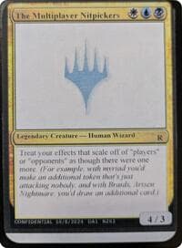 The Multiplayer Nitpickers - Un-Known Event Playtest Cards - Magic: The Gathering card
