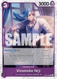 Vinsmoke Niji (OP06-064) (Jolly Roger Foil) - Premium Booster -The Best- - One Piece Card Game card