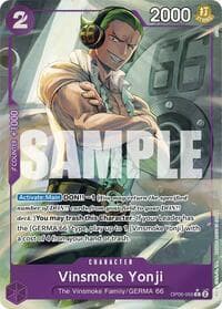 Vinsmoke Yonji (OP06-066) (Full Art) - Premium Booster -The Best- - One Piece Card Game card