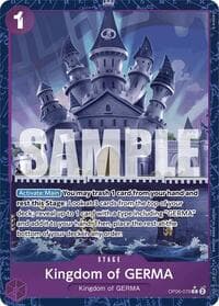 Kingdom of GERMA (Alternate Art) - Premium Booster -The Best- - One Piece Card Game card