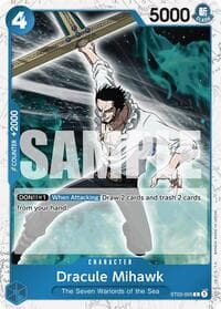 Dracule Mihawk (ST03-005) (Jolly Roger Foil) - Premium Booster -The Best- - One Piece Card Game card