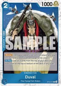 Duval (Jolly Roger Foil) - Premium Booster -The Best- - One Piece Card Game card