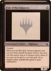 Fear of the Unknown - Un-Known Event Playtest Cards - Magic: The Gathering card