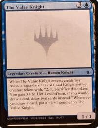 The Value Knight - Un-Known Event Playtest Cards - Magic: The Gathering card