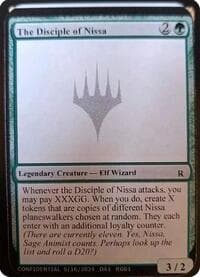 The Disciple of Nissa - Un-Known Event Playtest Cards - Magic: The Gathering card