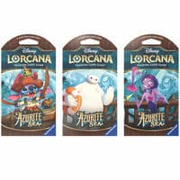 Disney Lorcana: Azurite Sea Sleeved Booster Pack Art Bundle [Set of 3] - Azurite Sea - Disney Lorcana card