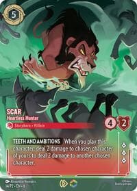 Scar - Heartless Hunter (Store Championship) - Disney Lorcana Promo Cards - Disney Lorcana card